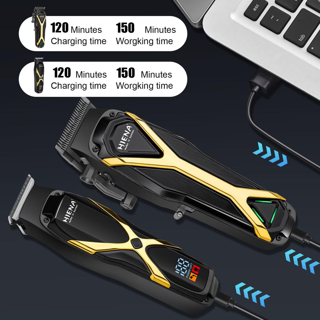 Professional Hair Clippers for Men Premium Home Haircut Kit Cordless Hair Cutting Clippers and Trimmers Set Trimmer for Men