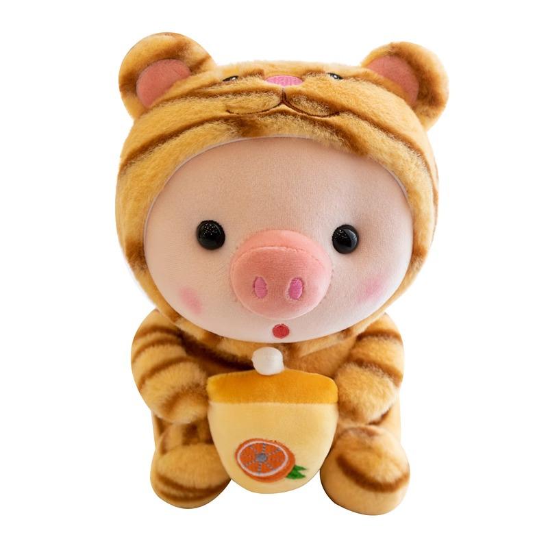 Transformation Milk Tea Pig Plush Toy - Perfect Gift for Kids