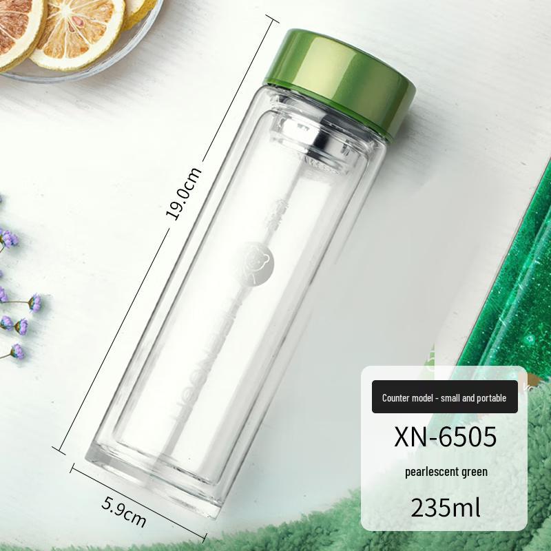 Heenoor XN-6505 Double-Layer Glass Drinking Cup