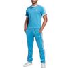 Adidas Originals TRACE CALIFORNIA T Shirts Men's Blue Crew Neck Moderate Straight Fit HB9527