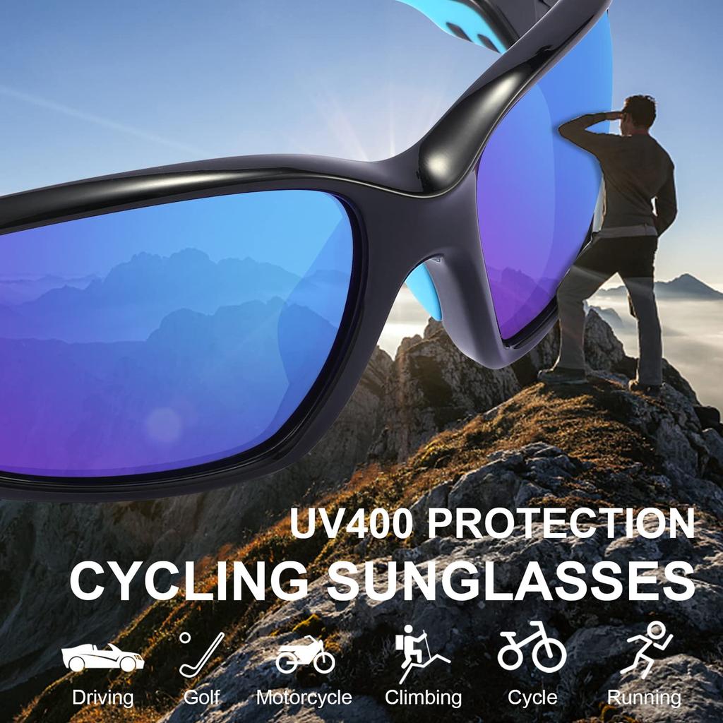 Puklar Polarized Sports Sunglasses Driving Fishing Goggles Frame [PUKCLAR] (Unisex) - Sunglasses, Cycling, Running, -