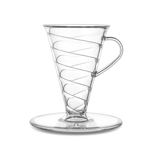 Jppium Conical 30 Single Coffee Dripper, 1-2 Cup Hand Brew Coffee Filter Cup, V30 Funnel Drip Filter Cup, Coffeeware Tool B