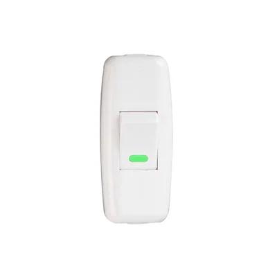 Boat Shape Switch Home Light Switches Classic White Inline On/Off Table Lamp Switches Wires Cable Switches Electrical Accessorie