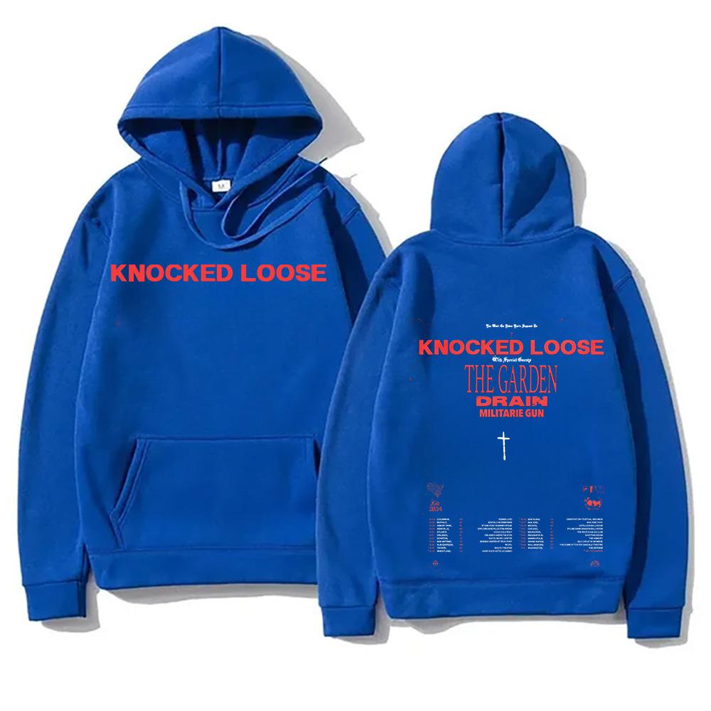 New Metal Music Hoodies Knocked Loose The Garden Drain Militarie Gun Tour Streetwear Fashion Long Sleeve High Street Pullovers