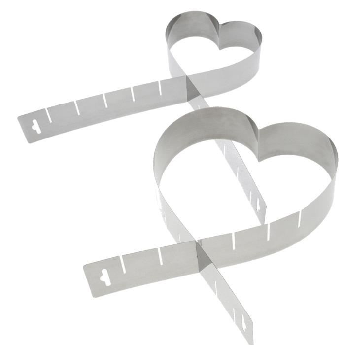 Westmark - Cadre à gâteau extensible forme cœur