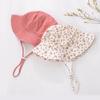 3-12M Children Fisherman's Cap Muslin Cotton Panama for Kids Baby Girl Boy Sun Hat Solid Color UV Bucket Hat Child Outdoor Cap