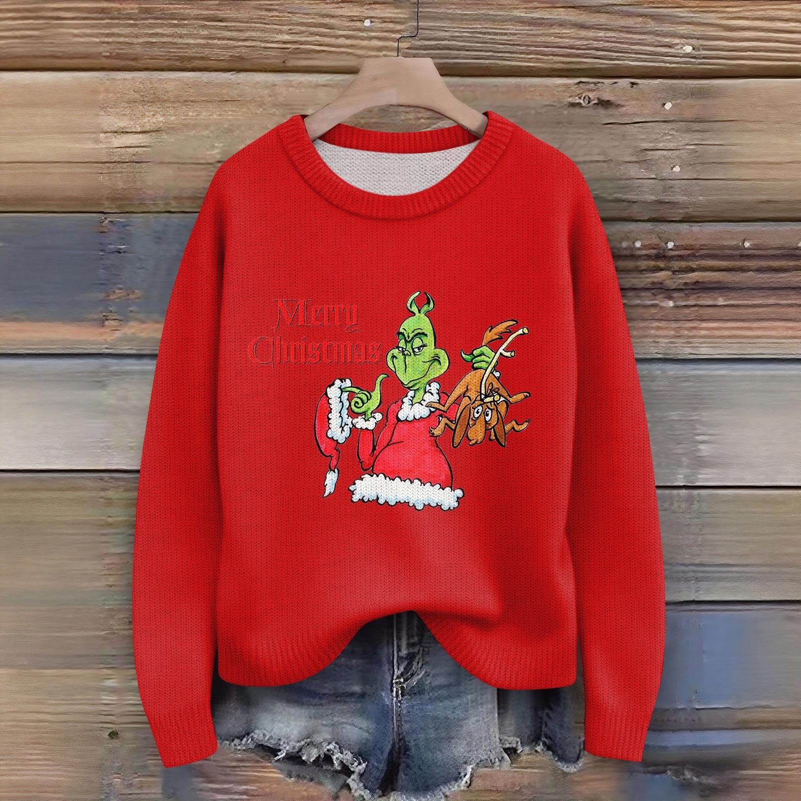 

Женский модный повседневный пуловер с длинным рукавом и вырезом горловины M винный