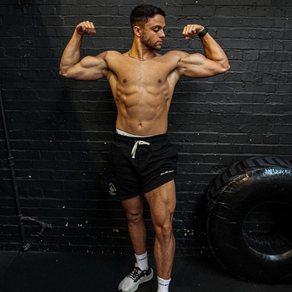 Men's Summer Drawstring Fitness Sports Short Pants Loose Casual Cotton Running Shorts with Pockets