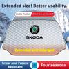 Kryt předního skla auta / ochrana proti sněhu / sluneční clona vhodný pro Škoda Octavia, Superb, Swift, Kodiak, Karoq, Fabia, Kamiq