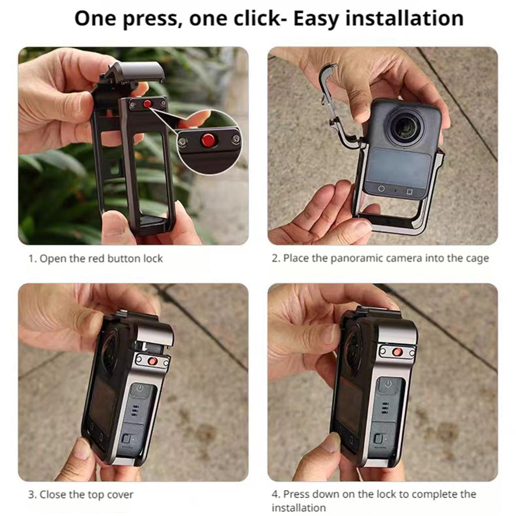 For DJI OSMO 360 Camera Extended Bezel Detachable Panoramic Camera Protect Case Action Camera Protector Camera Bezel Accessories