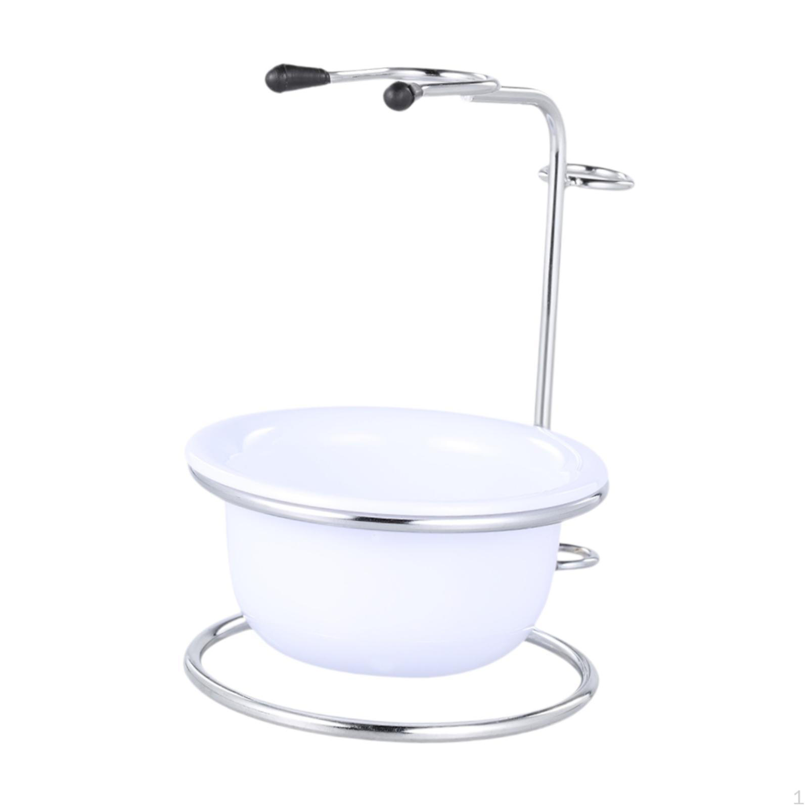 

Чаша для бритья из нержавеющей стали, металлическая кружка для мыла, чаша для бритья, чаша для бритья, для мужа белый