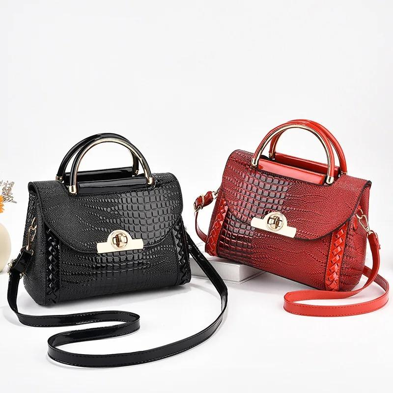 Crocodile Print Women Handbags Purse Tote Bags Adjustable Strap Top Handle Bag Large Capacity Crossbody Bags
