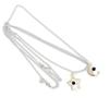 Fashion Moon Star Crystal Spaceman Pendant Necklaces for Women Men Jewelry Couple Astronaut Jewellery Lovers Gift Link Chain