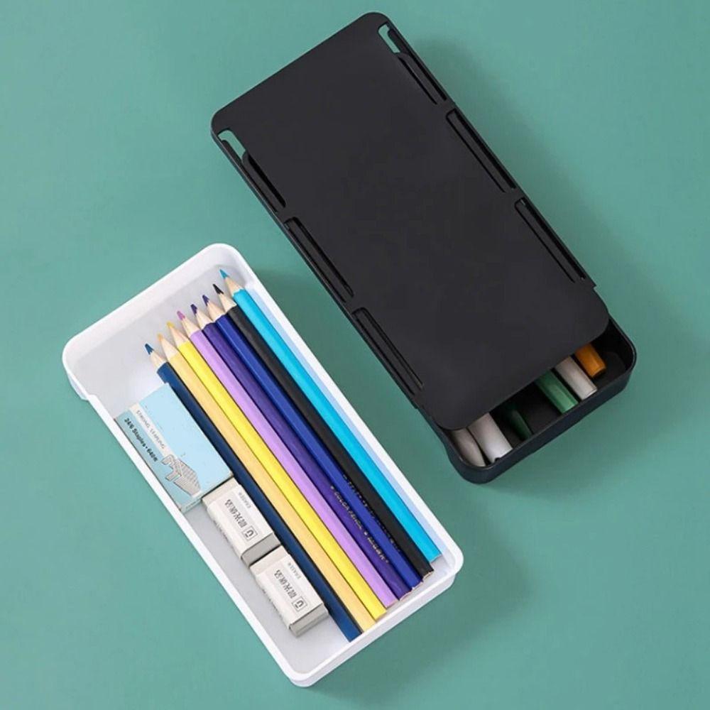 Self-Adhesive Table Shelf Storage Box Multifunction Large Capacity Under Desk Drawer Space-saving Hidden Drawer