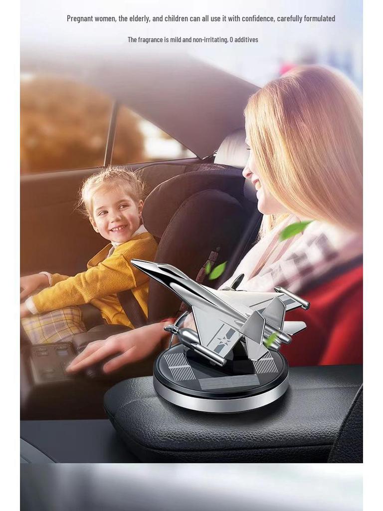 Intelligent Rotating Helicopter Solar Car Air Freshener Ornament