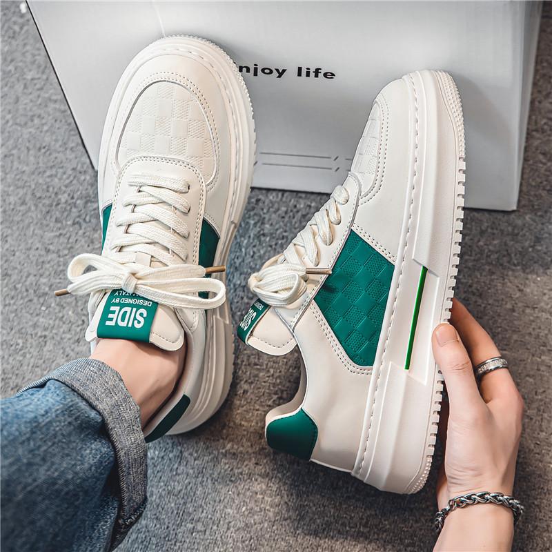 New Autumn and Winter Teenager Thick-soled Casual White Shoes Trendy Brand High End Versatile Sports Shoes