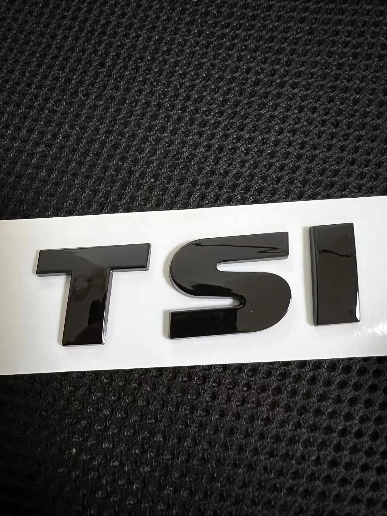 

1 шт. Стикер TDI TSI с глянцевым черным покрытием ABS для автомобиля, задняя наклейка для VW Touareg, аксессуары для автомобиля 1PCS