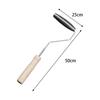 Fiberglass Roller Tools Kit Fiberglass Resin Non Slip Handle Wood Fiberglass Resin Laminating Roller Set for Boat Repair Mold