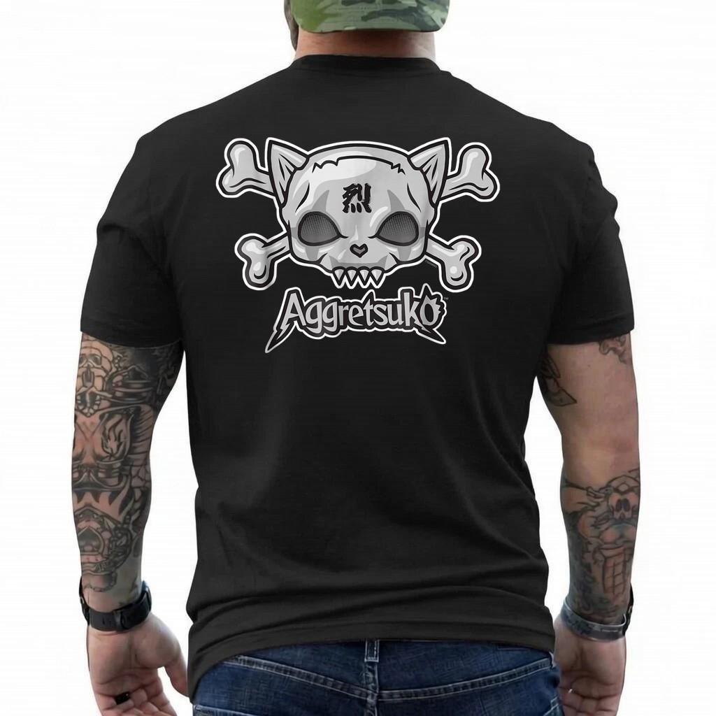 Aggretsuko Skull and Crossbones Tee Shirt S