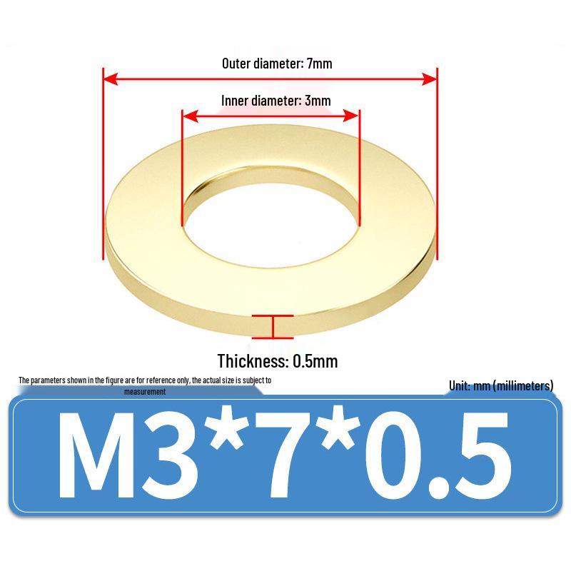 Thickened Round Brass Washer M2-M20