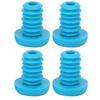 4pcs ZTTO Bike Handlebar End Plug Firm Mountain Bicycle Grips Locking Caps Bicycle PartsBlue