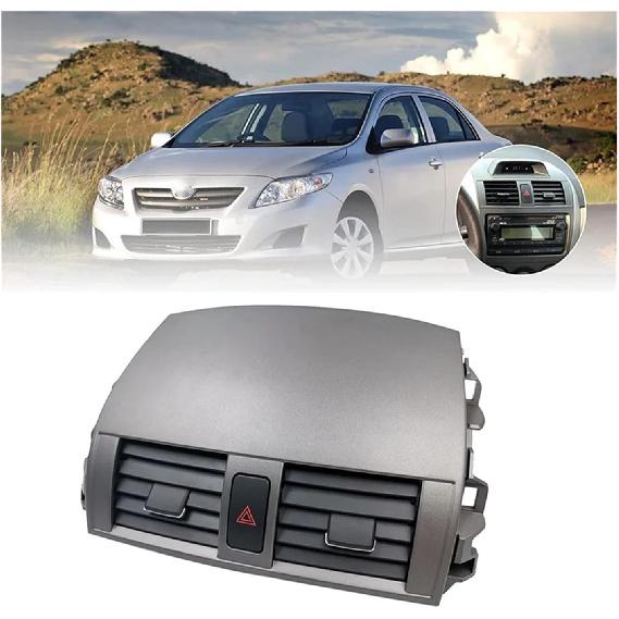 Air Outlet Car Center A/C Outlet Air Vent Panel with Switch Fit for Toyota Fit for Corolla 2008-2013 55670-02160 55663-02060 Attractive and Durable