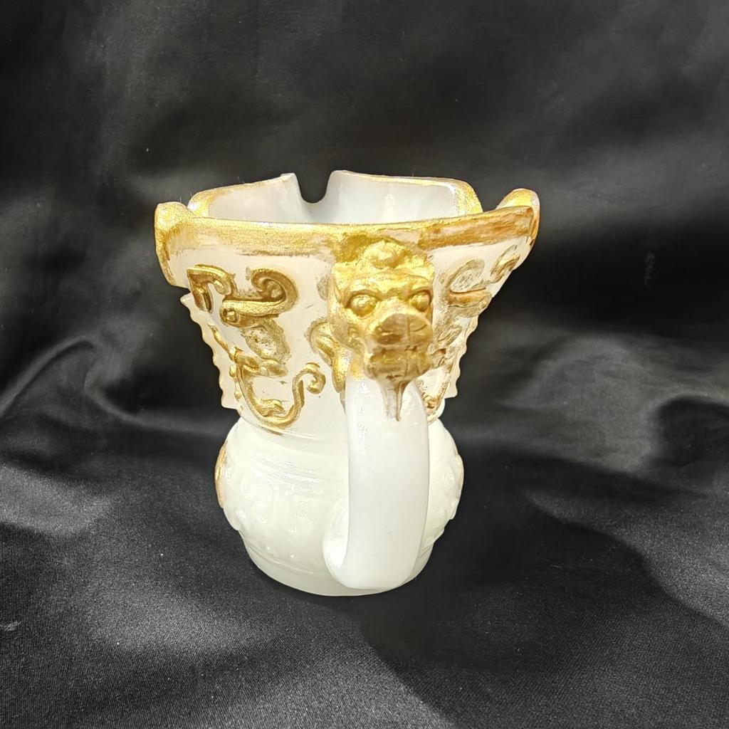 Luminous Resin Dragon Horn Cup: Home & Office Decorative Ornament Gift