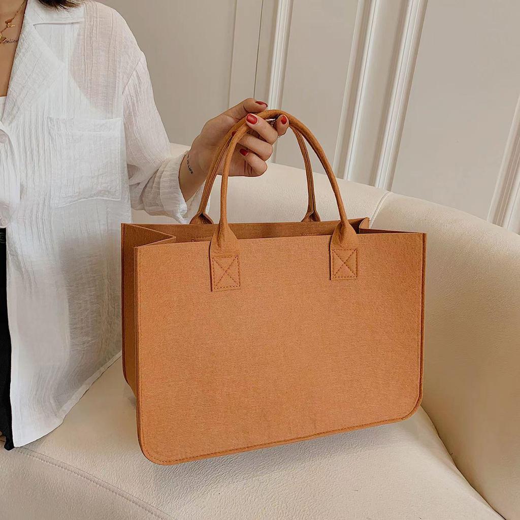 Módní plstěná taška na dojíždění s velkou kapacitou