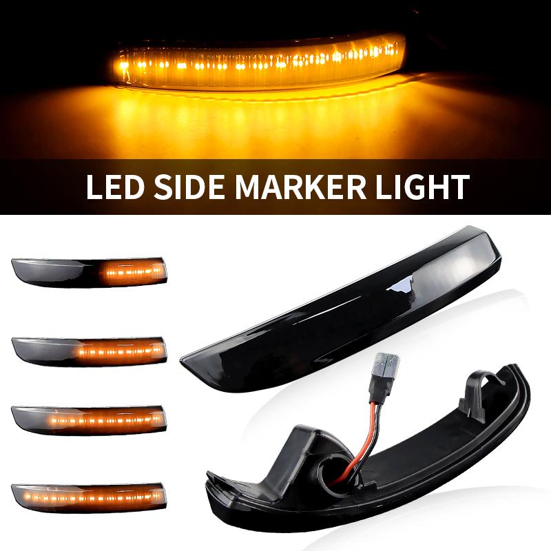 2PCS LED Dynamic Turn Signal Light Side Mirror Indicator Blinker For Ford Kuga Escape EcoSport C-Max S-Max Focus 3 MK3 SE/ST/RS