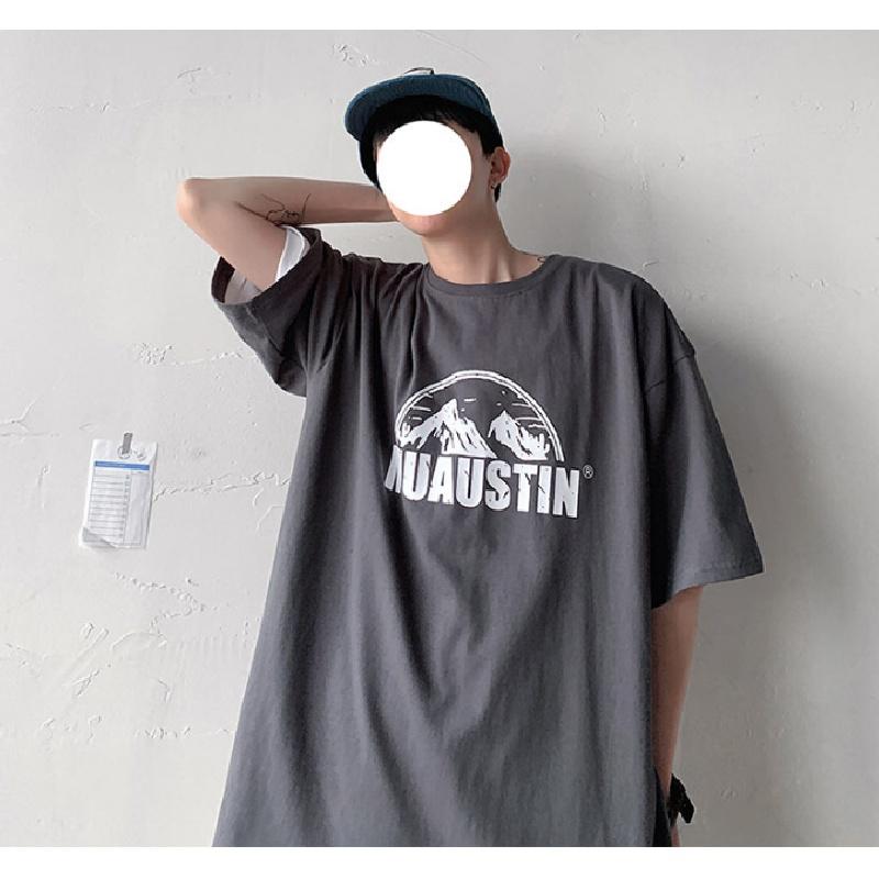 M-5XL Männer Kurzarm T-Shirts Brief Grafik Druck T Shirt Casual Tee für Mann Rundhals Retro Tops für