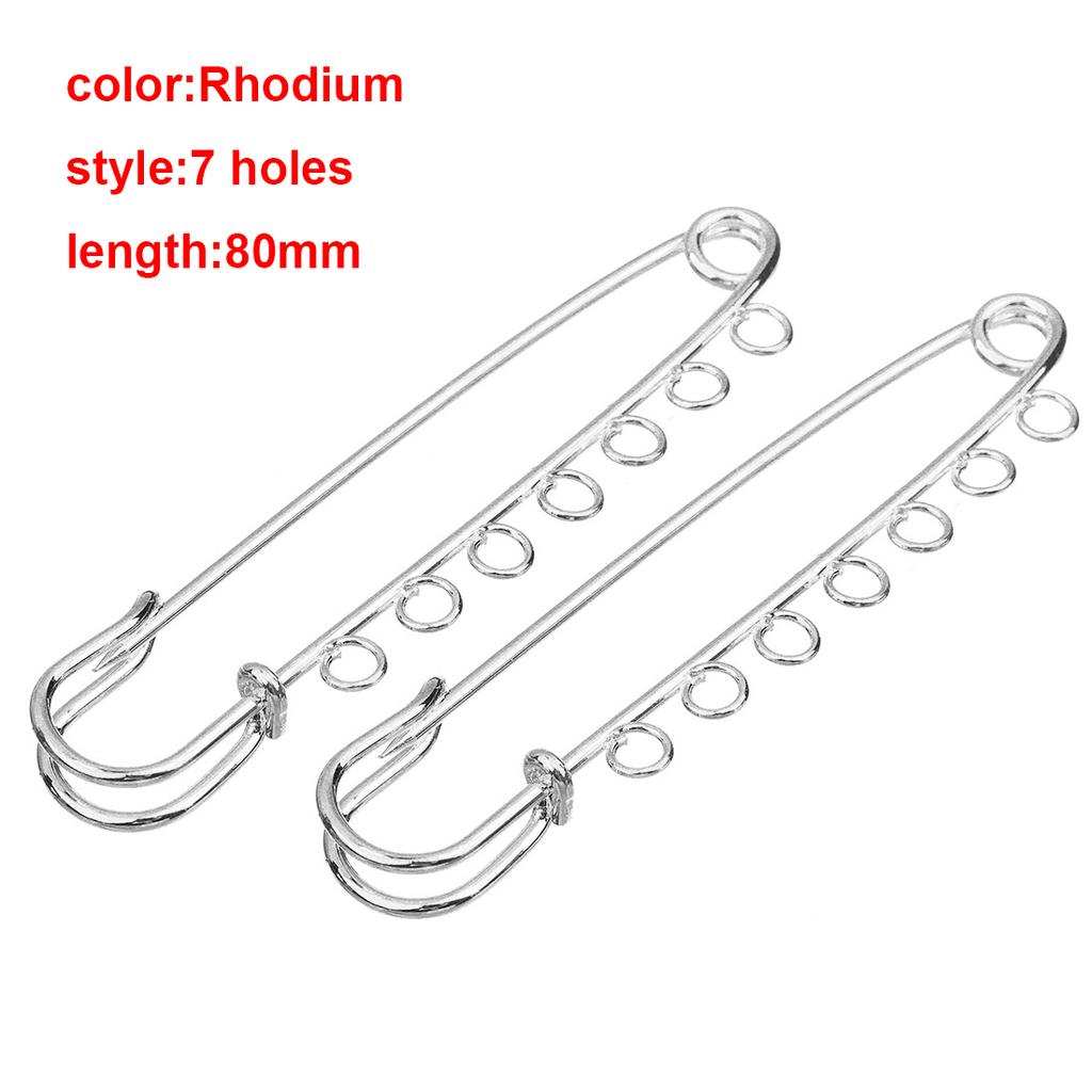 Louleur High Quality Big Large Long Wedding Brooch Safety Pins Needles for Women DIY Brooch Pins Jewelry Making Findings