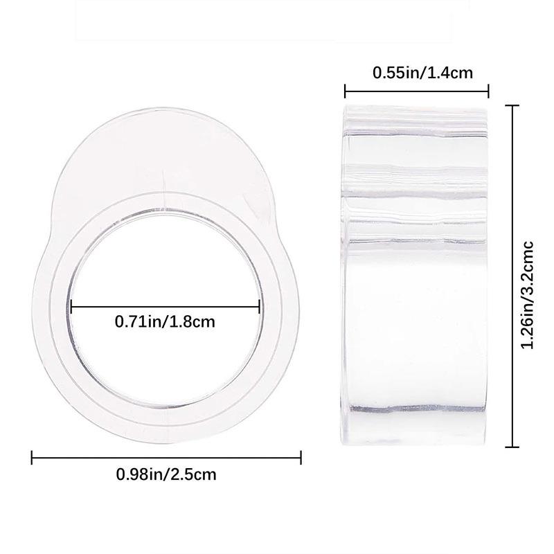 Security Protection Doorstop House Door Stop Transparent Silicone Handle Protector Home Hardware Door Ding Prevention Guard
