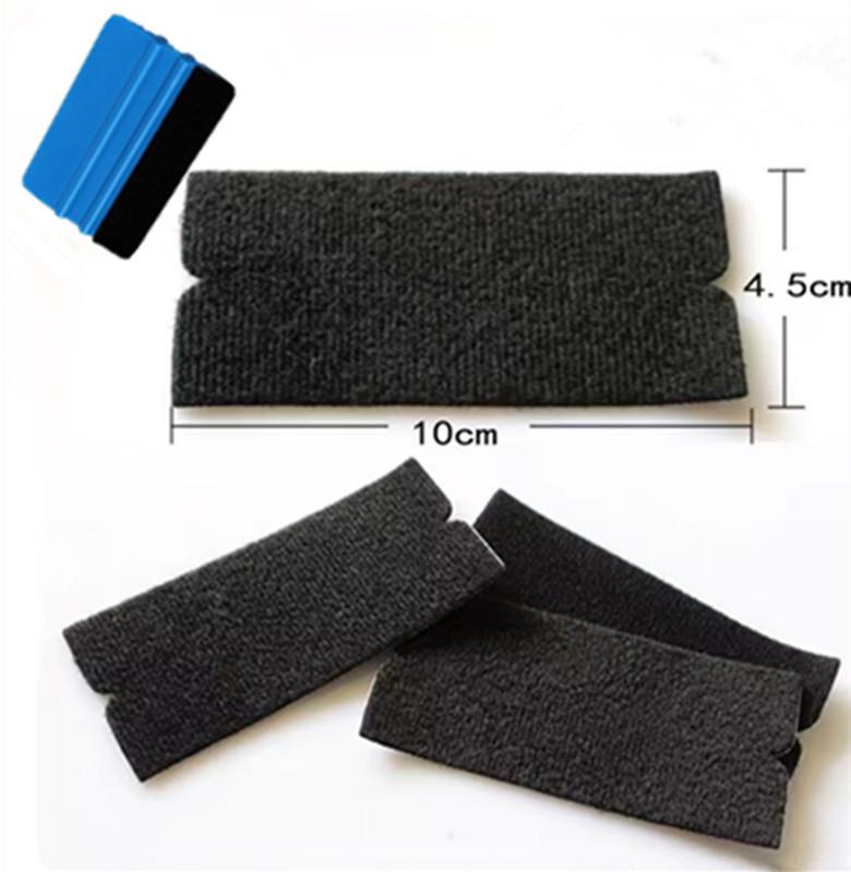 Squeegee Cloth Replacement Set for Film Application with Wool Felt High Tack Flannelette.