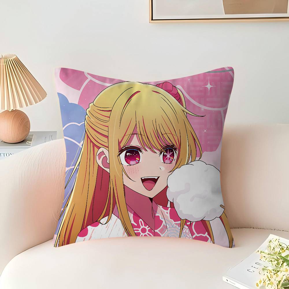 Anime O-Oshi No Ko Pillow Anime Pillow Sofa Bed Head Pillow Cover Cushion Cover 45x45 Cm Fashion