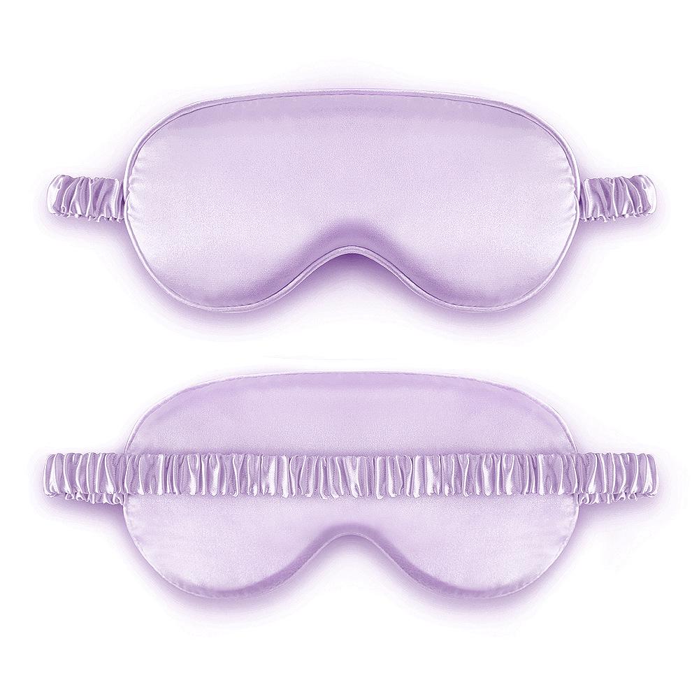 Double-Sided Imitation Silk Sleep Eye Mask with Printed Logo & Elastic Band - Breathable & Light-Blocking