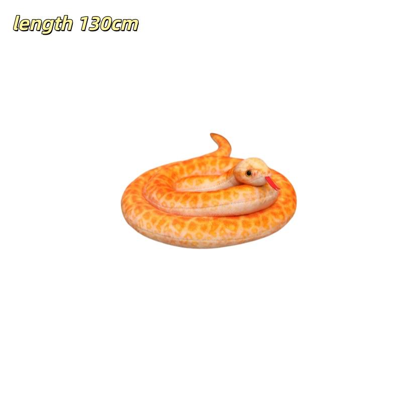 Simulated Snake Plush Toys Rattlesnake Python Green Snake Stuffed Doll Fun Prank Toys Collection Home Decor Toys Birthday Gifts
