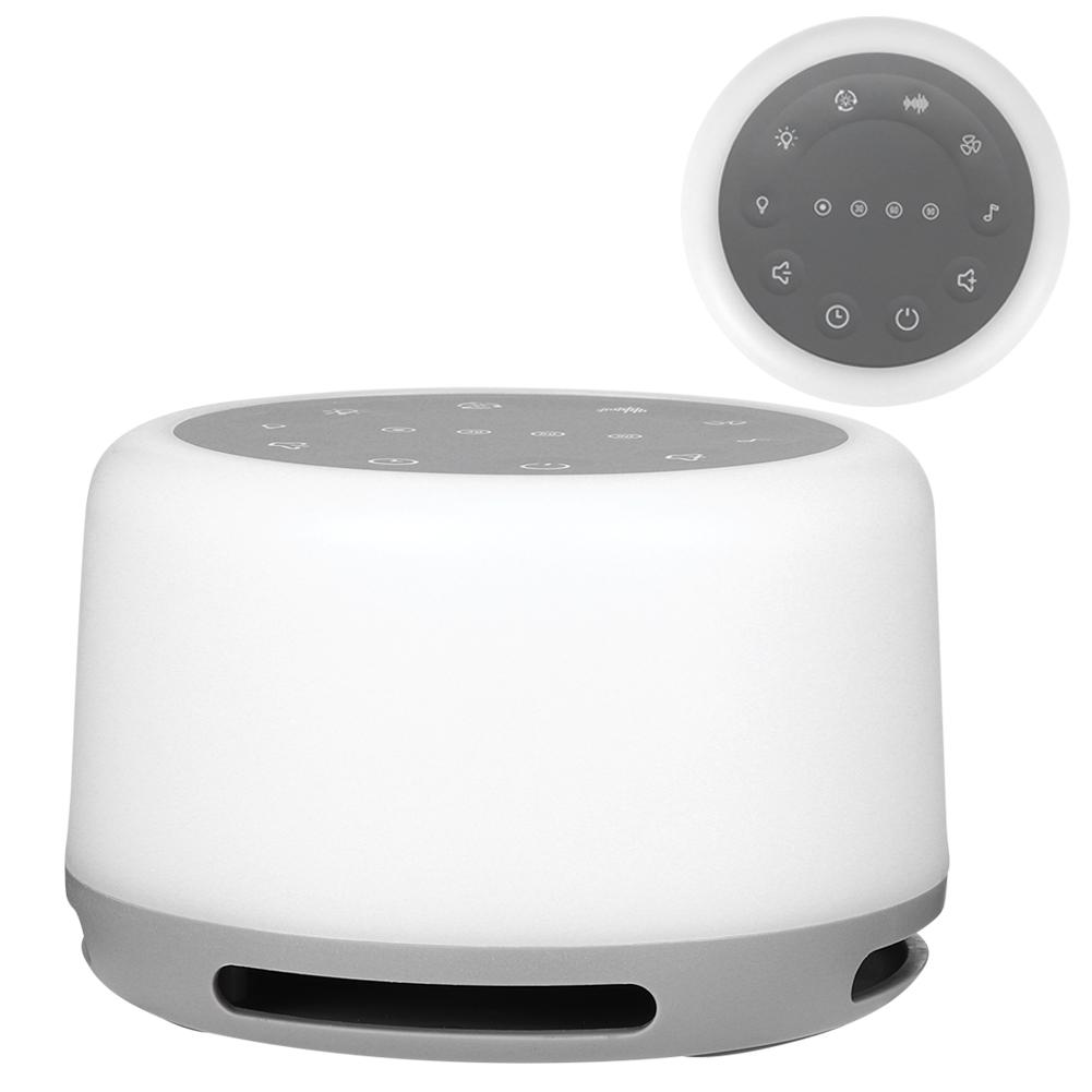 Aparat portabil de zgomot sonor pentru somn cu 7 lumini de noapte colorate pentru relaxare în somn