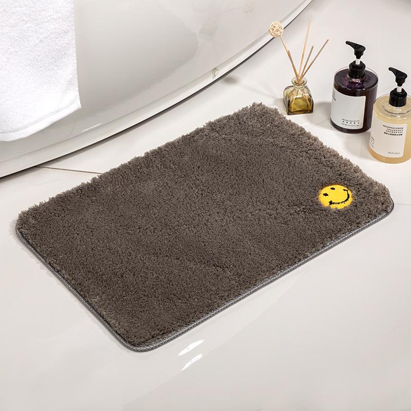 New Smiley Face Carpet Ultra Soft Home Carpet Mat Household Bathroom Water-Absorbent Non-Slip Doormat