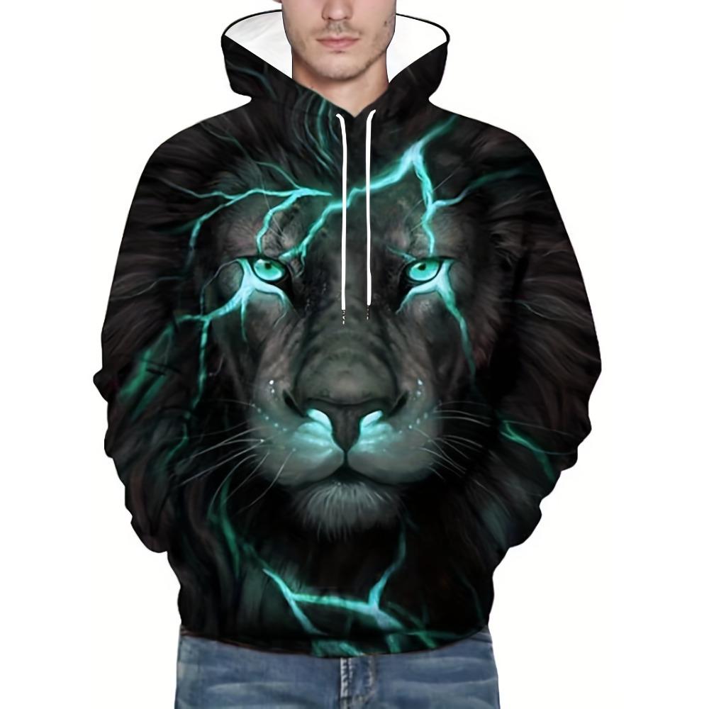 

Men s Hoodie Lion 3D Print Sweatshirts For Men Hooded Shirt Y2k Hoodies Autumn New Casual Pullover Streetwear Top Men s Clothing S