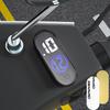Waterproof Luminous Mini Digital Clock Adhesive for Sedan Truck Minivan Motorcycle Bike Commuting Travel Small Digital Clock