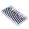 18pcs Brush Tip Coloring Markers 2mm 0.08in Metallic Color Round Pen Head Watercolor Marker for DIY Projects
