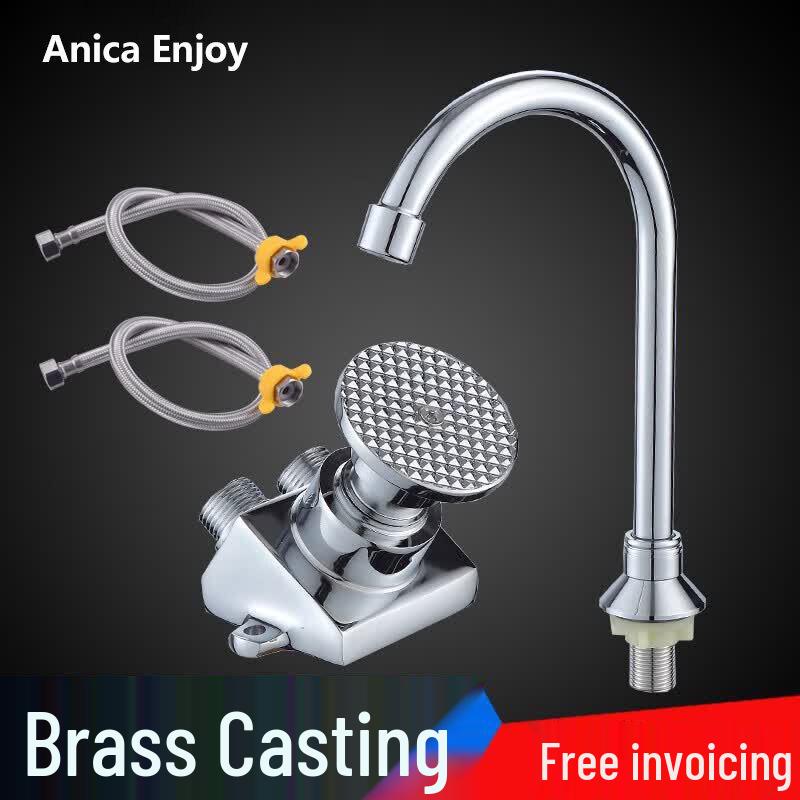 Anica Enjoy Oblique Foot Pedal Basin Faucet