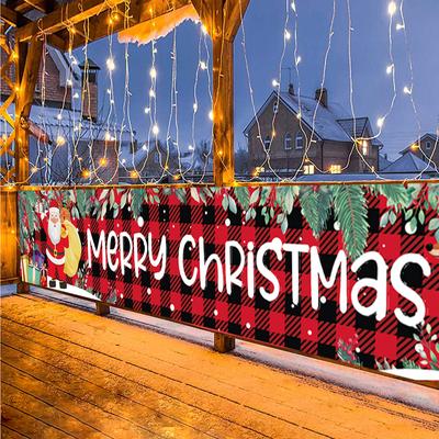 Christmas Outdoor Banner Merry Christmas Decoraton For Home 2025 Cristmas Outdoor Decor Xmas Navidad Noel Happy New Year 2025