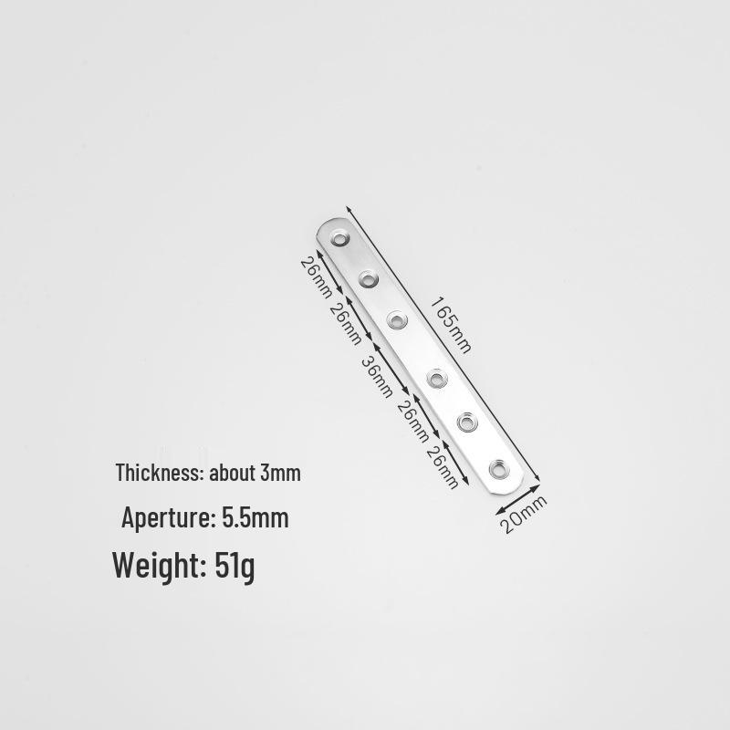 Stainless Steel Flat & L-Type Angle Bracket Reinforcement Connector