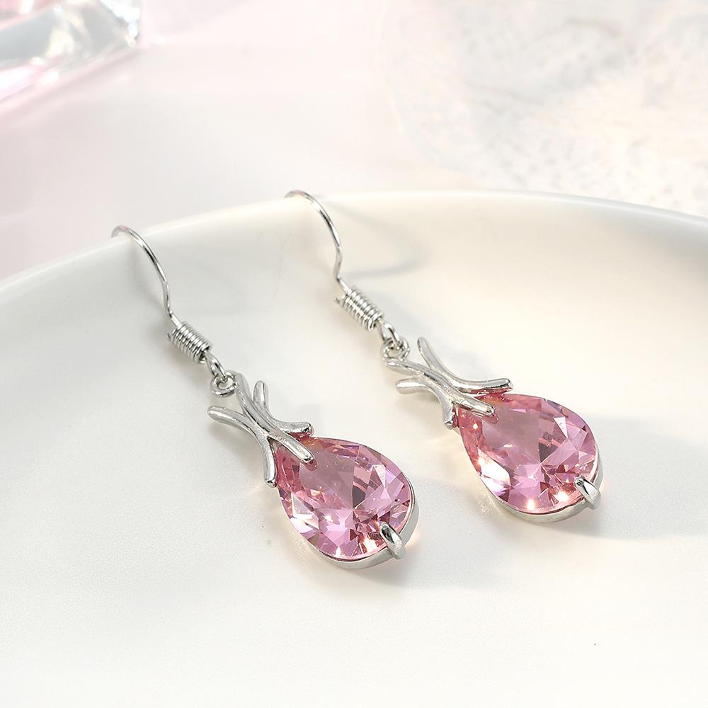 

Серьги SODROV со сверкающими розовыми кристаллами