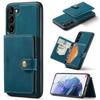 For Samsung Galaxy S23 Case Leather Back Cover with Detachable Card Holder Pocket