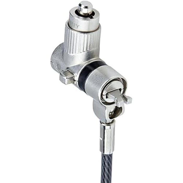 StarTech.Com Antivol Universel 3-en-1 pour PC, Câble de Verrouillage à Clé Maîtresse, 2m, Compatible Noble Wedge®/Nano/K-Slot