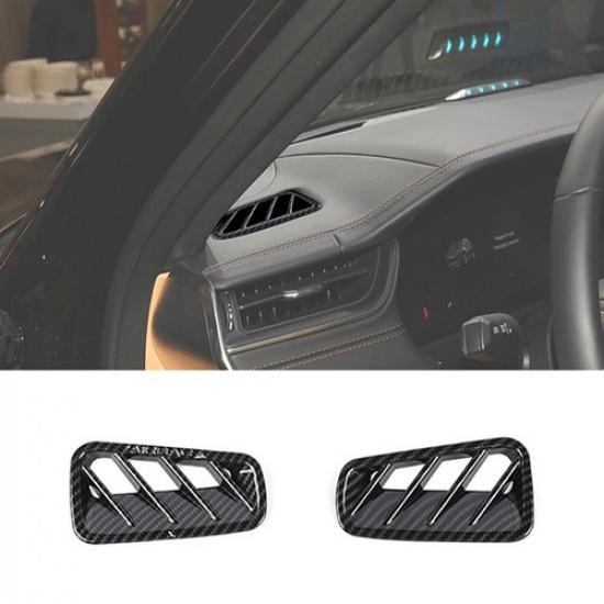 Carbon Fiber Dashboard Air Vent Outlet Cover Trim For Jeep Grand Cherokee +