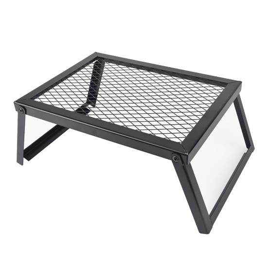 Folding Campfire Grill Heavy Duty Grate Portable Camp Fires Cooking Racks Lightweight Grilling Rack for Outdoor BBQ Picnic