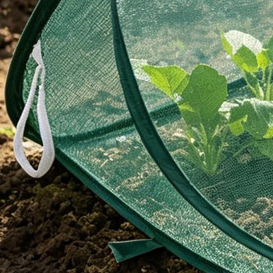 Pop-up Pflanzenschutznetz Gartenpflanzen-Netzabdeckung mit Erdspießen Insektenschutz Pflanzenschutznetz Faltbarer Erntekorb Hochbeet-Abdeckung für Pflanzenreihen